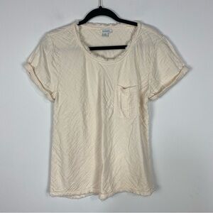 Sundance Cream Fitted Short Sleeve T-Shirt
